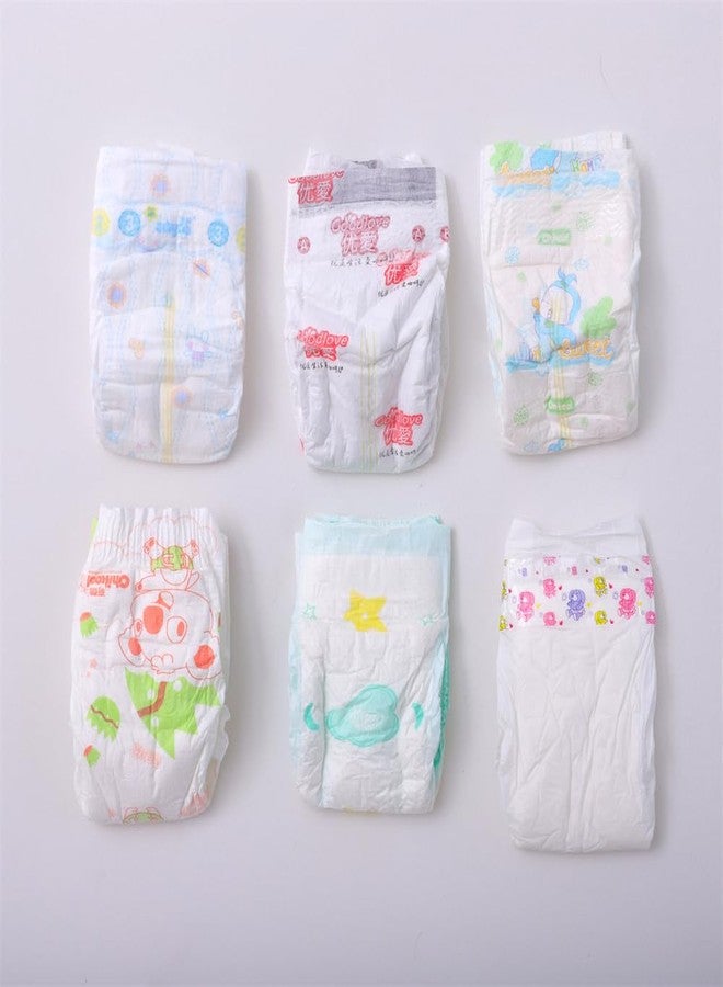 MAIHAO Reborn Baby Dolls Diapers 18-28 inch Newborn Reusable 6-Piece Pack Fit 18-28" Reborn Newborn Dolls - Image 2